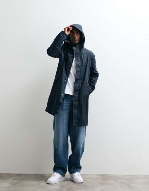 ASOS DESIGN stormMAX™ parka in navy, 4 of 5