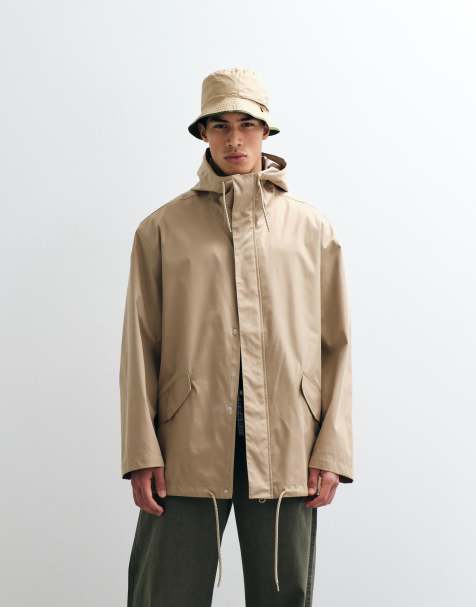 ASOS DESIGN stormMAX™ vandafvisende parka i beige - view 1