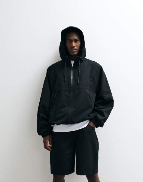 ASOS DESIGN stormMAX™ vattenavvisande huvjacka i svart - view 1