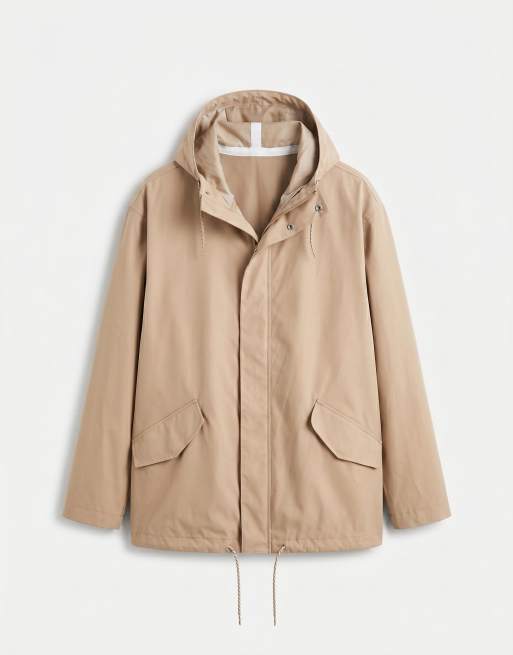 ASOS DESIGN stormMAX™ water repellent parka in stone, 6 of 7