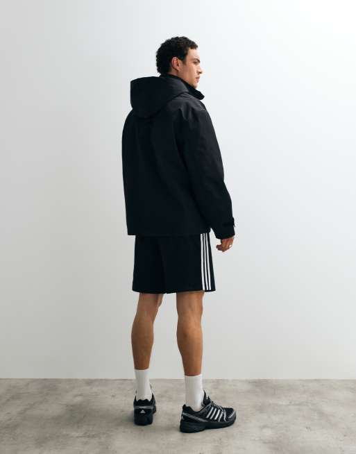 ASOS DESIGN stormMAX water repellent utility parka in black, 4 of 7