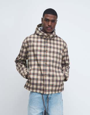 Asos Design Stormmax™ Waterproof Oversized Raincoat In Brown