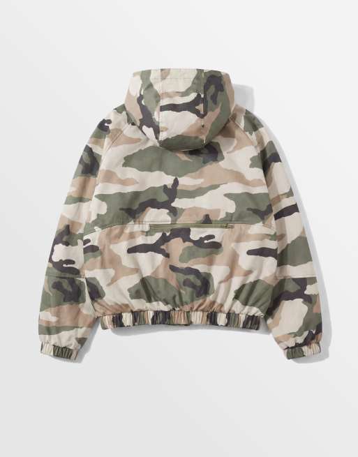 ASOS DESIGN stormMAX™ waterproof packaway rain jacket in camo, 7 of 7