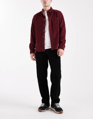 Asos Design Straight Cargo Pants In Black