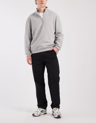 Asos Design Straight Cargo Pants In Gray