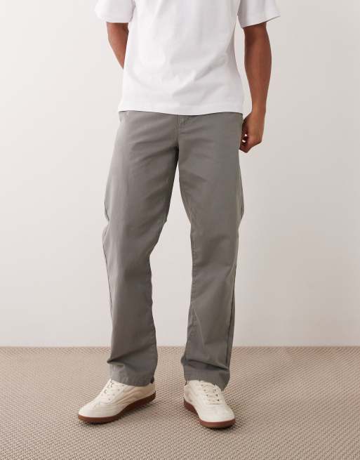 ASOS DESIGN straight chino in grey, 2 of 5