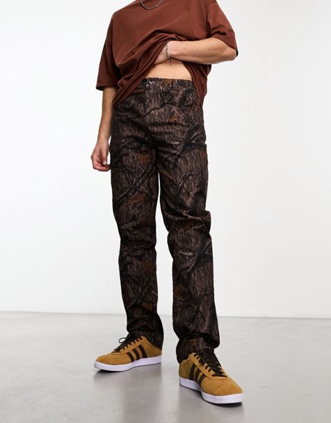 Jack & Jones loose fit pants with waffle texture in sand (part of a set)