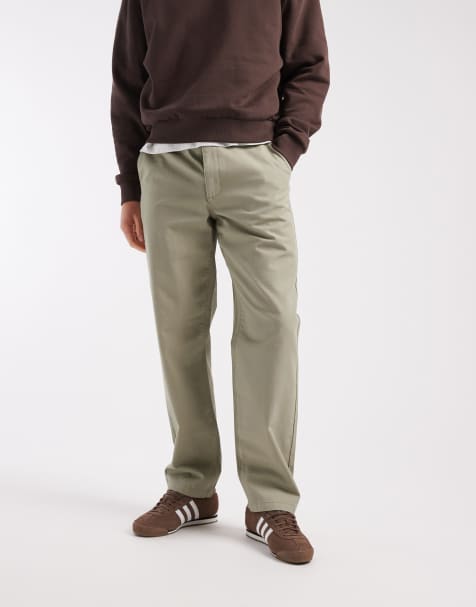 ASOS DESIGN straight chinos in light khaki