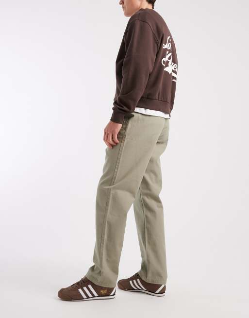 ASOS DESIGN straight chinos in light khaki, 3 of 5