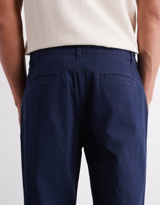 ASOS DESIGN straight chinos in navy, 4 of 5