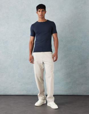 Asos Design Straight Chinos In White