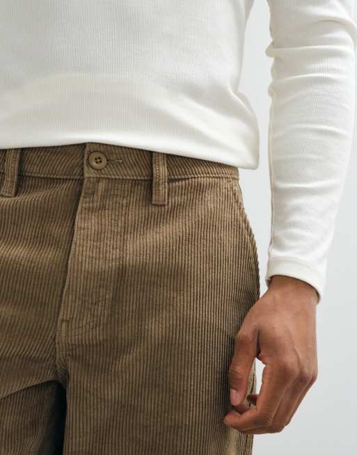 ASOS DESIGN straight corduroy pants in brown, 4 of 5