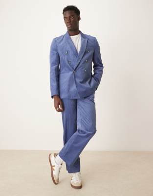 Asos Design Straight Fit Corduroy Suit Pants