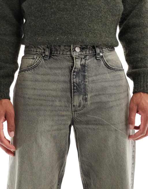 ASOS DESIGN straight fit jeans in grey wash, 5 of 5