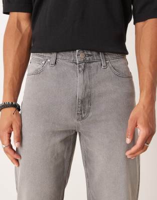 ASOS DESIGN - Grå jeans med lige pasform