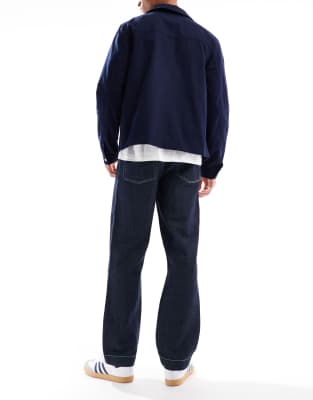 Asos Design Straight Fit Jeans In Blue