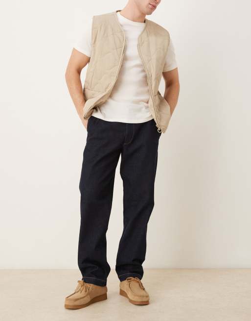 ASOS DESIGN straight fit jeans in raw wash