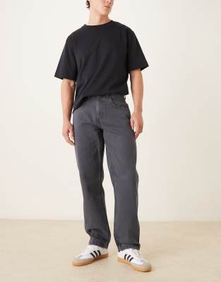 Straight-Fit-Jeans in überfärbtem Blau Blau 48 Short