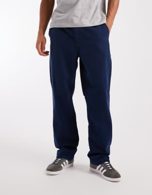 Asos Design Straight Fit Pants In Blue