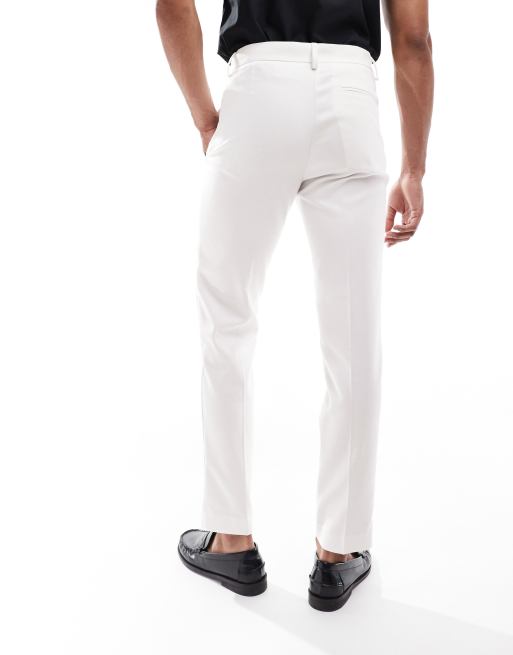 white slim fit dress pants for men Men's Heath Slim Fit Dress Pants main image 0