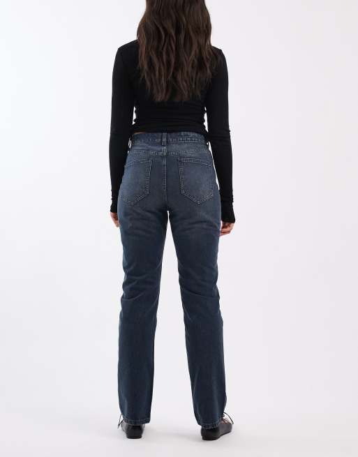 ASOS DESIGN – Straight-Jeans im 90er-Stil in Blau-Schwarz , 3 von 5