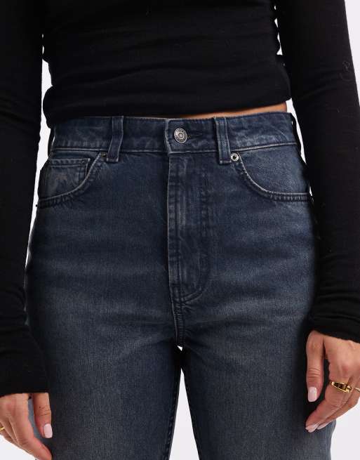 ASOS DESIGN – Straight-Jeans im 90er-Stil in Blau-Schwarz , 4 von 5