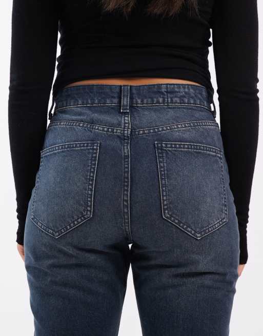 ASOS DESIGN – Straight-Jeans im 90er-Stil in Blau-Schwarz , 5 von 5