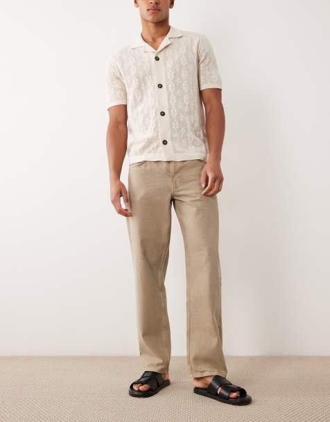 ASOS DESIGN straight jeans in brown wash - view 1