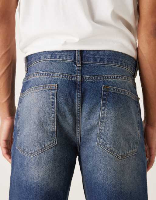 ASOS DESIGN straight jeans in dark wash blue, 5 of 5