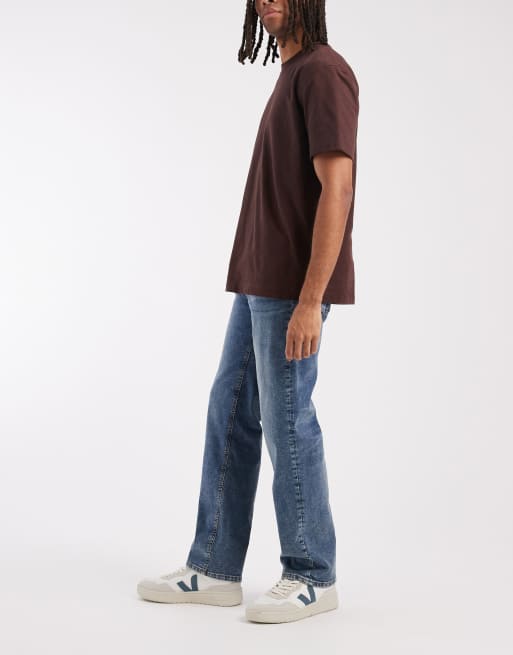 ASOS DESIGN straight jeans in dark wash blue, 2 of 5