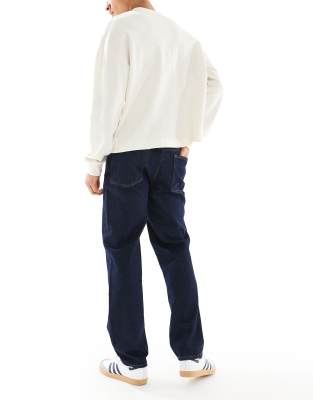 Asos Design Straight Jeans In Blue