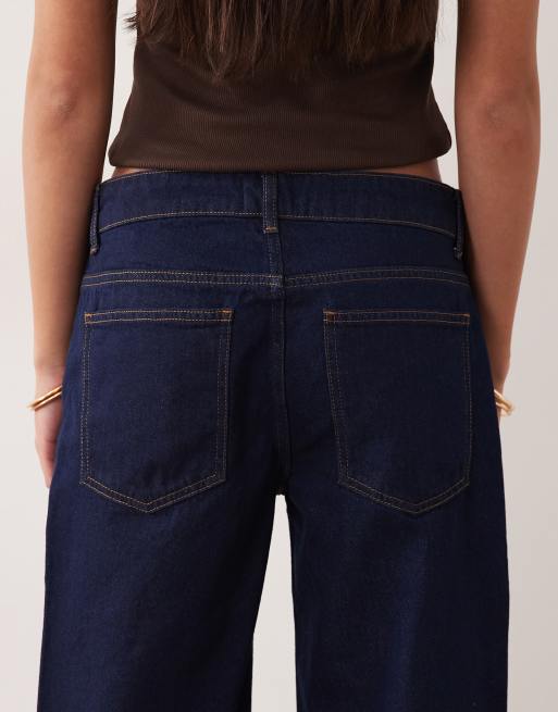 ASOS DESIGN – Straight Jeans in Indigoblau mit tiefem Bund, 5 von 5