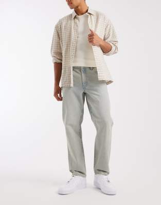 Asos Design Straight Jeans In Multi