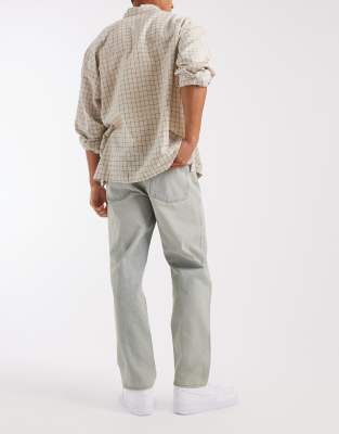 Asos Design Straight Jeans In Multi