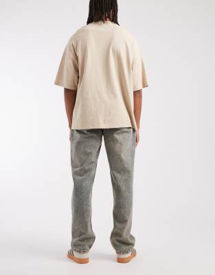 Asos Design Straight Jeans In Blue