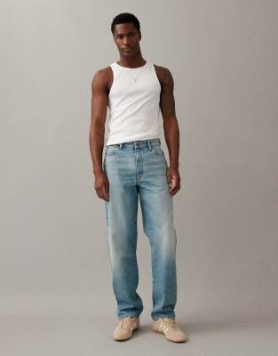 Asos Design Straight Jeans In Blue