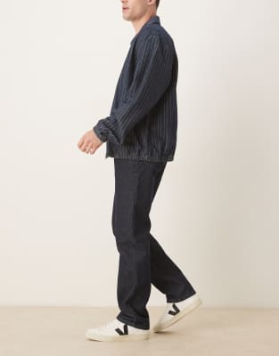 Asos Design Straight Jeans In Blue