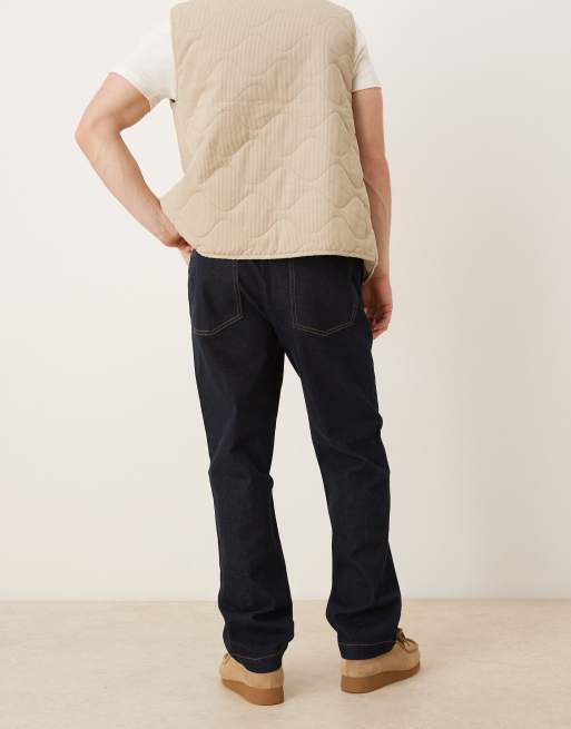 ASOS DESIGN straight jeans in raw wash, 2 of 5