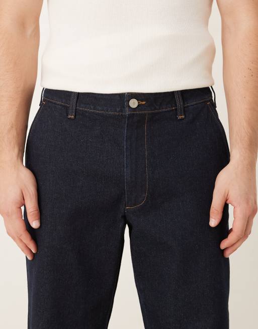 ASOS DESIGN straight jeans in raw wash, 4 of 5
