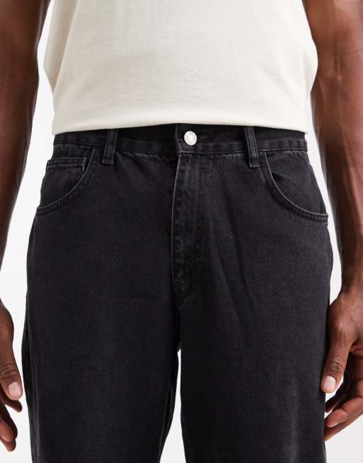 ASOS DESIGN – Straight Jeans in Schwarz, Kombiteil, 4 von 5