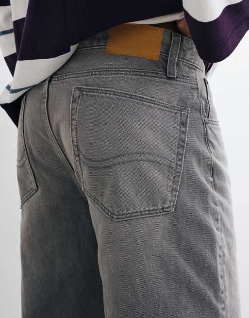 ASOS DESIGN straight jeans in vintage washed grey, 5 of 5