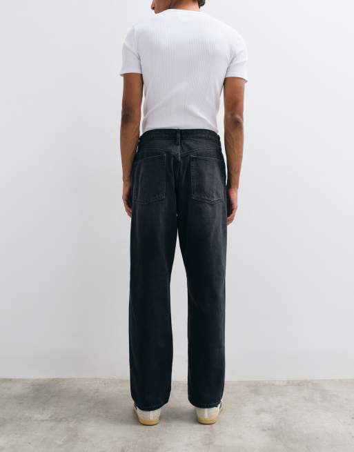 ASOS DESIGN straight jeans in washed black, 2 of 5