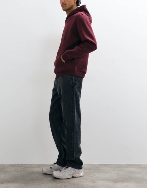 ASOS DESIGN straight jeans in washed gray with stripes, 2 of 5