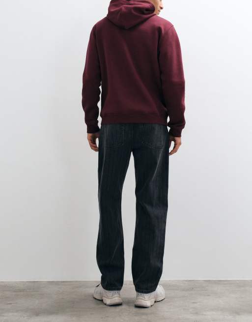 ASOS DESIGN straight jeans in washed grey with stripes, 3 of 5