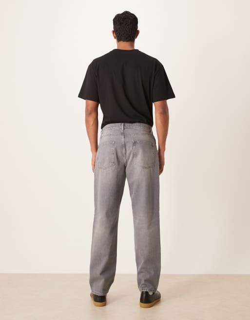 ASOS DESIGN straight jeans in washed grey, 2 of 5