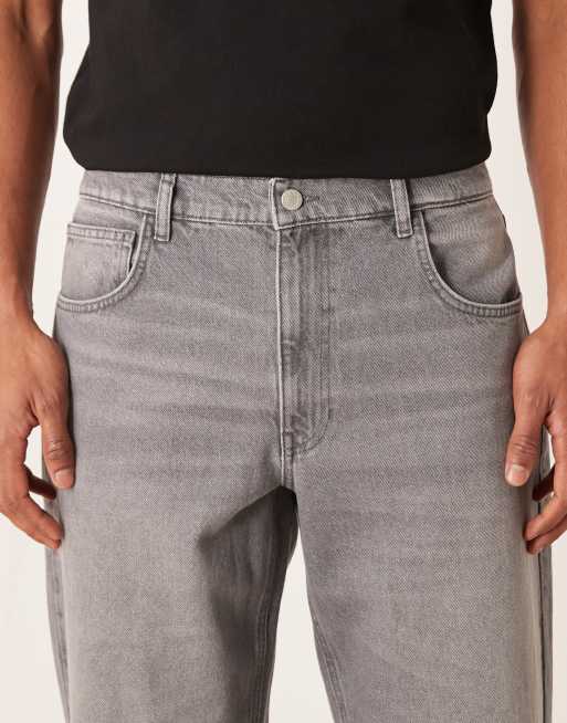 ASOS DESIGN straight jeans in washed grey, 5 of 5