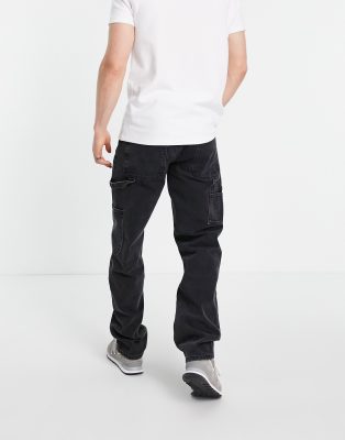 black carpenter jeans for men