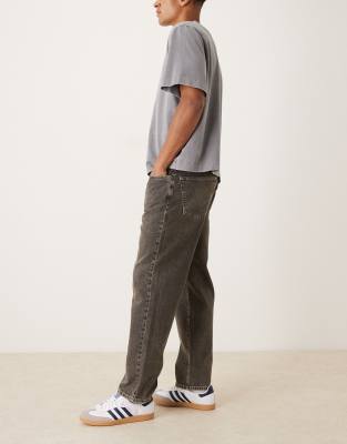 Asos Design Straight Leg Jeans In Gray