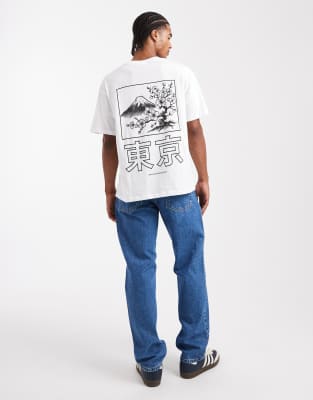 Asos Design Straight Leg Jeans In White