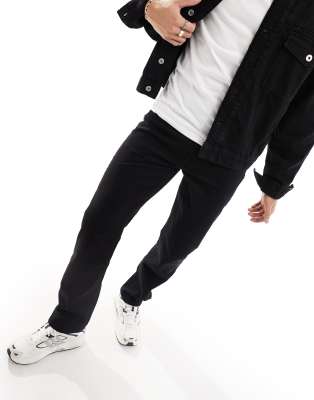 ASOS DESIGN ASOS DESIGN straight leg jeans in no fade black
